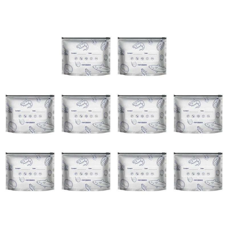 Aluminum foil antibacterial food preservation bags, frozen and refrigerated food-grade sealing bags, household refrigerator food-specific zipper self-sealing bags